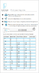 Platinum Ring Size Calculator - Guide to Ring Size ...